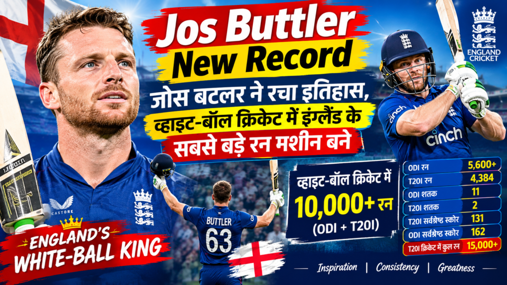 Jos Buttler New Record 2026